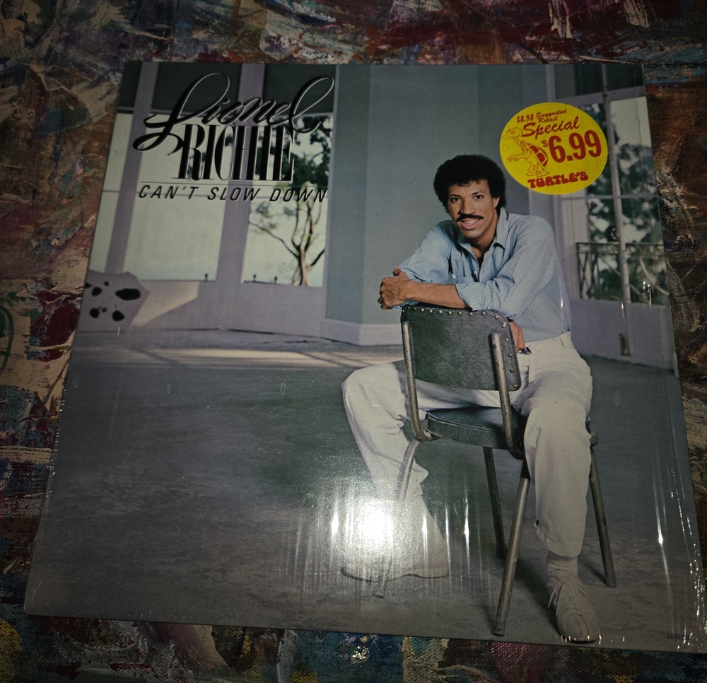 Lionel Richie "Can't Slow Down" Vinyl LP - Blue & White Cover
